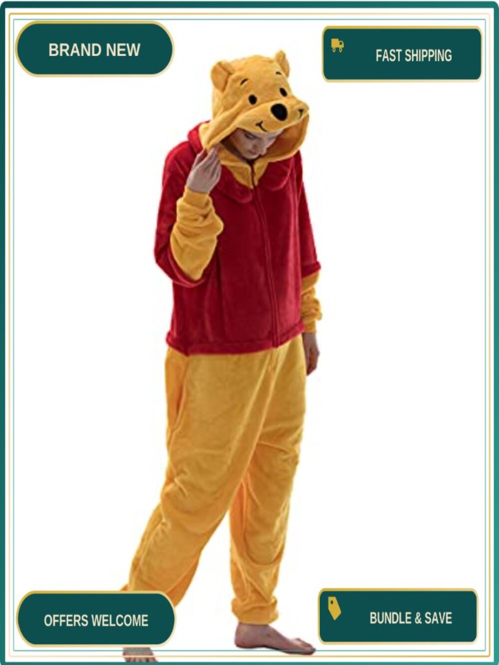 Flannel Unisex Adult Onesie Pajamas Snug Fit Animal Cosplay Sleepwear